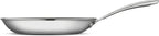Tramontina Boston Tri-Ply Clad Stainless Steel 12-Inch Large Frying Pan, Induction-Ready Skillet, Dishwasher-Safe, NSF-Certified, Made in Brazil