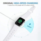 Watch Charger for Apple Watch Charger, Long 6.6FT iWatch Portable Wireless Fast Charging Cable Cord with USB Wall Charge Plug Adapter Block Compatible with Apple Watch Series 9/8/7/SE/6/5/4/3/2/1
