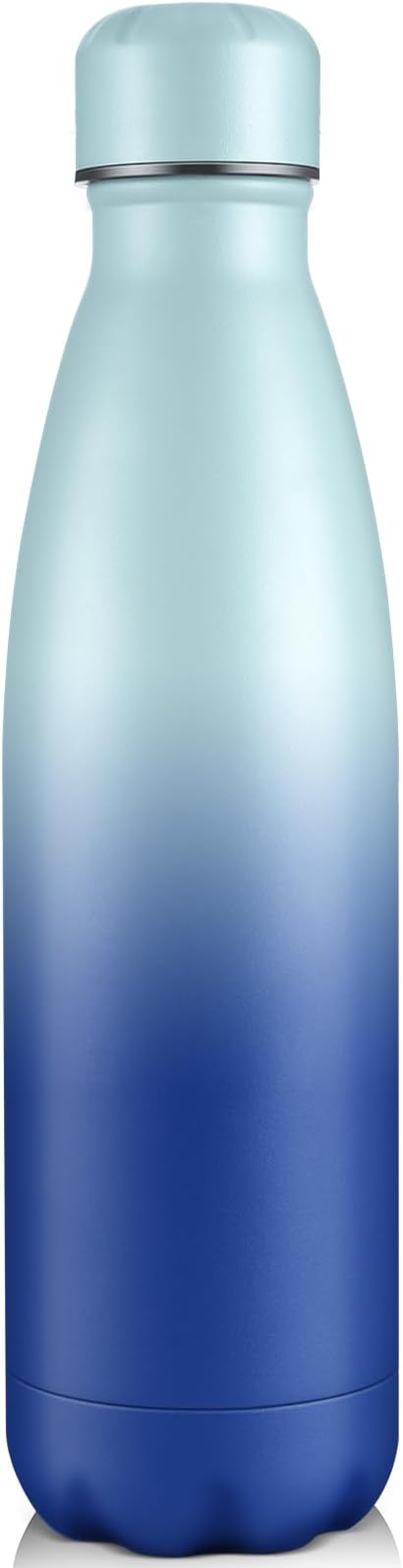 Volhoply 25oz Insulated Water Bottle 1/2/4 Pack, Double Wall Stainless Steel Vacuum Bottles, Keeps Cold & Hot, BPA Free Leak Proof Bottles (Green Blue,1 Pack)