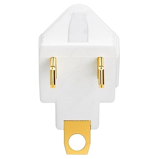 ZEAYEA 20 Pack 3 Prong to 2 Prong Adapter, Polarized Grounding Converter, Grounding Outlet Adapter for Wall Outlet Plugs Household Appliances