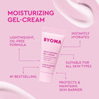 BYOMA So Clear Set - Barrier Repair Skincare Set for Acne Prone Skin - Creamy Jelly Cleanser, Clarifying Face Serum & & Gel-Cream Moisturizer - Unclogs Pores, Targets Blemishes - 30ml, 15ml, 15ml