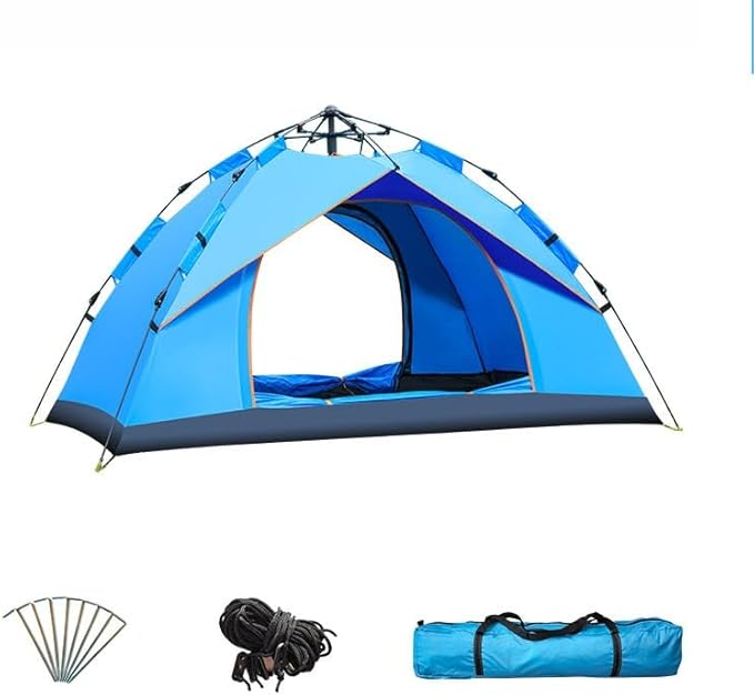 Camping Tent - Automatic Quick Open, Windproof, Easy Setup for Outdoor, Beach, Hiking, Traveling