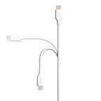 Amazon Basics USB-C to USB-C 2.0 Fast Charging Cable, 480Mbps Speed, USB-IF Certified, for Apple iPhone 16/15, iPad, Samsung Galaxy, Tablets, Laptops, 3 Foot, White (Pack of 2)