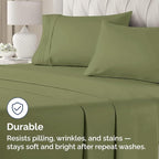 Standard Pillow Cases Set of 2 - Ultra Soft Hotel Quality Pillowcase Covers - Comfy Bedding for Women, Men, Kids & Teens - Machine Washable Pillow Protectors - 2 Piece Set - Standard Size Sage Green