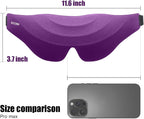 Sleep Eye Mask for Men Women, EVA BELLE Light Blocking Sleeping Mask for Side Sleeper, 3D Contoured Cup Night Blindfold, Lash Extensions 3D Sleeping Mask with Adjustable Strap for Travel, Night & Nap