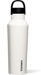 Corkcicle Sport Canteen - Keeps Drinks Cold 25 Hours - Stainless Steel Water Bottle - Triple-Insulated - Spill-Proof - Summer Drinkware Gift - Keeps Drinks Ice Cold - 20 oz - Dune