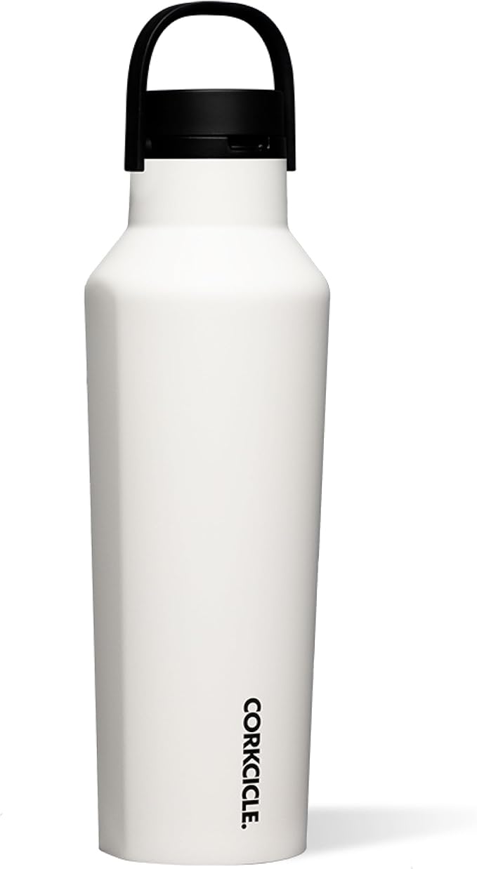 Corkcicle Sport Canteen - Keeps Drinks Cold 25 Hours - Stainless Steel Water Bottle - Triple-Insulated - Spill-Proof - Summer Drinkware Gift - Keeps Drinks Ice Cold - 20 oz - Dune