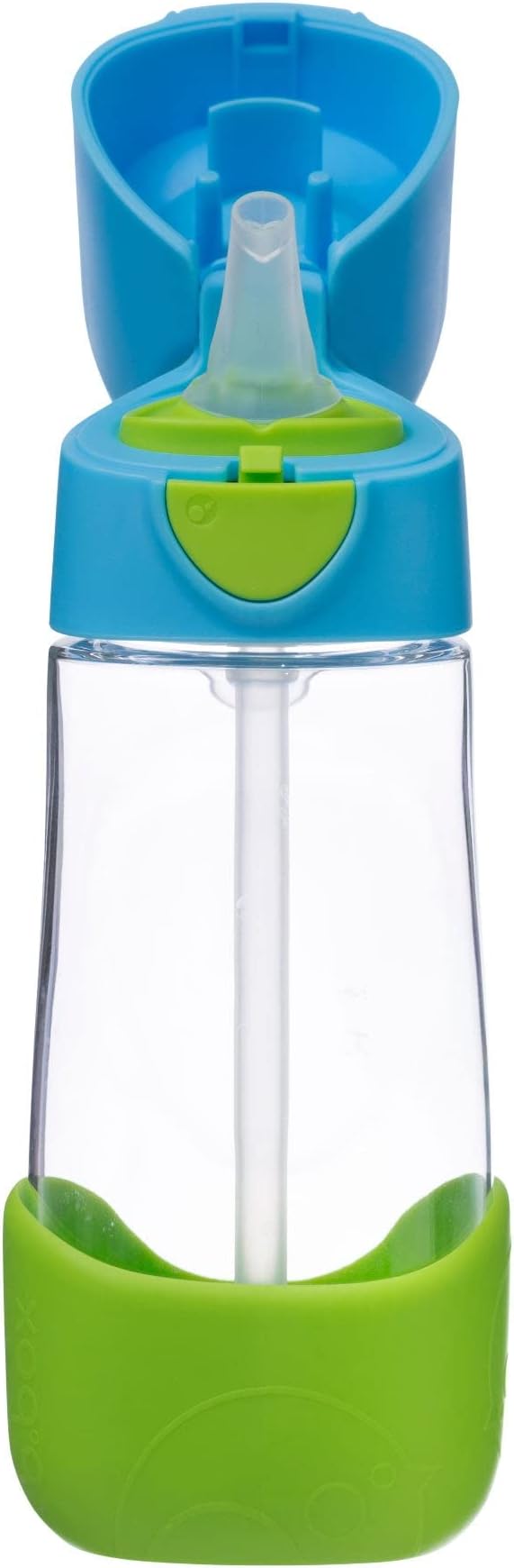 b.box Kids Water Bottle – Tritan Toddler Drink Bottle with Straw for School, Daycare, Travel w/Easy-Grip Triangular Design, Leak Proof Lid & Handle, BPA Free, Dishwasher Safe (Ocean Breeze)