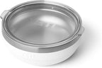 YETI Rambler Low Bowl, Vacuum Insulated, Stackable and Nestable Stainless Steel Bowl with Lid, 0.7 Quart, White