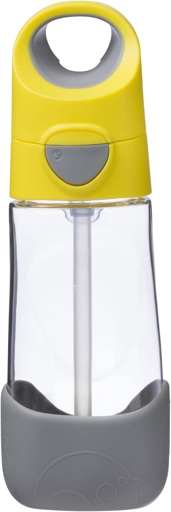 b.box Kids Water Bottle – Tritan Toddler Drink Bottle with Straw for School, Daycare, Travel w/Easy-Grip Triangular Design, Leak Proof Lid & Handle, BPA Free, Dishwasher Safe (Lemon Sherbet)