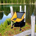 iClimb Ultralight Compact Camping Folding Beach Chair with Anti-Sinking Large Feet