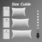 Globon Ultra Soft Down Pillow King Size Set of 2, All Down Filled Bed Pillow for Sleeping, 100% Cotton Shell 500 Thread Count, Soft Hotel Collection Down Feather Pillow 20" x 36"