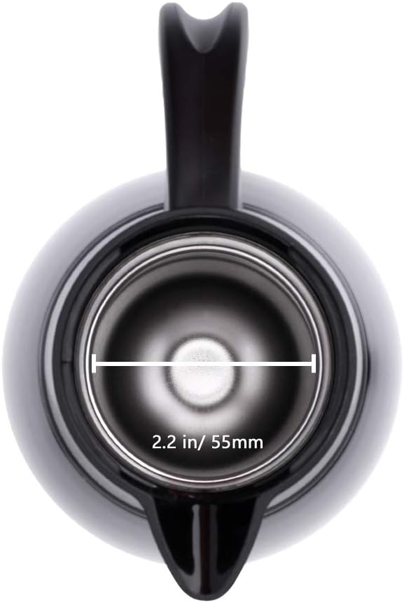 GiNT Stainless Steel Thermal Coffee Carafe, Double Walled Vacuum Water and Beverage Dispenser, 12 Hour Heat Retention, 65 OZ /1.9 Liter Black