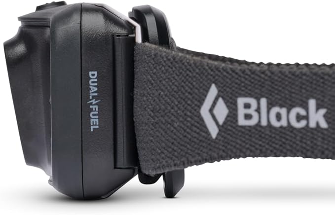 BLACK DIAMOND Spot 400 LED Headlamp, Waterproof and Dimmable Battery Powered Light for Camping, Hiking, Running, Work with Red Light Headlamp Mode, Black