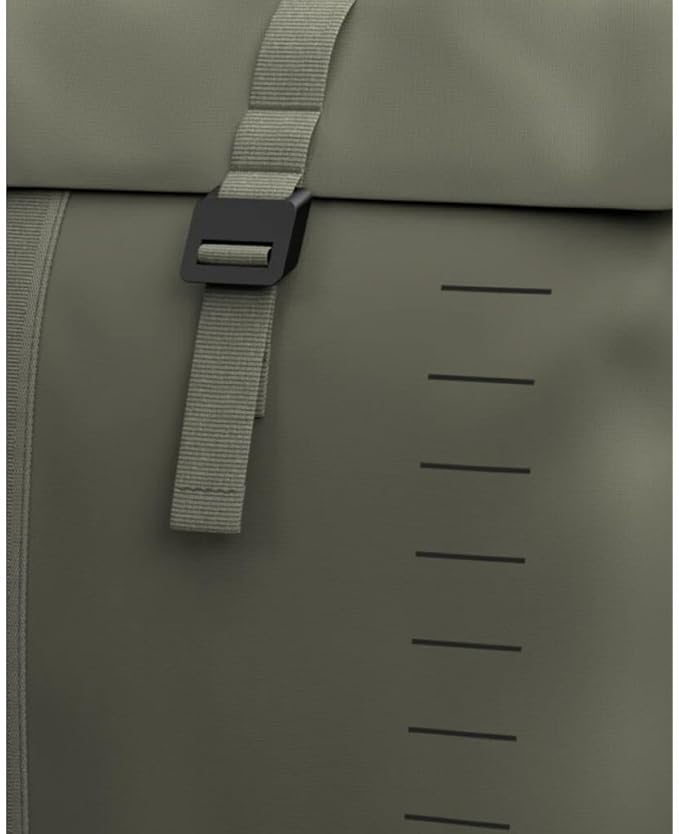 Db Journey Essential Backpack - Lightweight, Durable Rolltop Backpack with Laptop Compartment for Work, and Gym, Travel with Roller Bag Attachment, 12L - Moss Green