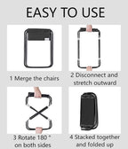 Outdoor Folding Stool Lightweight Foldable Chairs for Outside Waterproof Camping Stool Portable Seating Durable Comfortable Breathable Easy to Carry Perfect for Queuing Hiking and Picnics