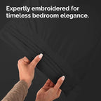 King Standard Pillow Cases Set of 2 - Soft Hotel Quality Pillowcase Covers - Comfy Bedding for Women, Men, Kids & Teens - Machine Washable Pillow Protectors - 2 Piece Set - King Standard Size Black