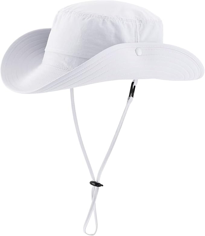 Connectyle Sun Hat for Men Women Outdoor UV Protection Safari Hat for Fishing Hiking Gardening Breathable Cowboy Hat UPF50
