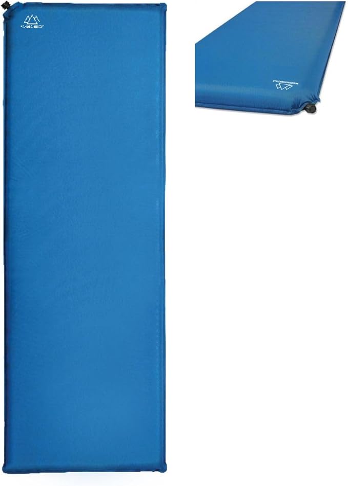 Self-Inflating Camp Pad - 1.5 Inches Thick (Air Mattress Camping Accessory Made by Caddis Sports)