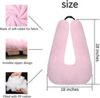 Travel Pillow Cushion for The Back Seat of Car Car Pillow for Kids A Sleeping Artifact Suitable for Long-Distance Travel of Adults and Children Travel Pillow for Kids Pink