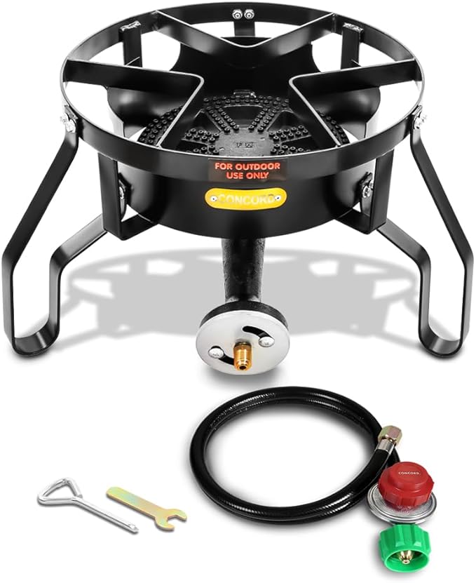 Concord Banjo 16” Single Propane Burner; 200,000BTU 1 Burner Portable Gas Stove