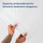 Queen Pillow Cases Set of 2 - Hotel Quality Queen Pillowcase Covers - Ultra-Soft, Comfortable, Cozy Bedding for Women, Men, Kids & Teens - Wrinkle Free & Machine Washable - White (No Pillows Included)