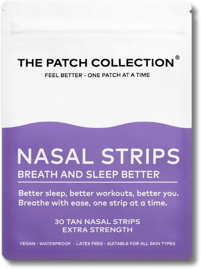 The Patch Collection® – Nasal Strips for Enhanced Breathing & Sleep | 100% Non-Woven Fabric (Pack of 30)