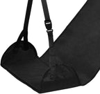 Baoblaze Airplane Foot Hammock Support Adjustable Plane Footrest High Performance Convenient Travel Essentials for Women Men Long Trip, Black