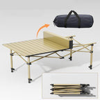 Camping Folding Table Lightweight Outdoor Portable Desk Beach Camp Foldable Tables for Picnic Grill BBQ