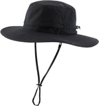 Connectyle Sun Hat for Men Women Outdoor UV Protection Safari Hat for Fishing Hiking Gardening Breathable Cowboy Hat UPF50