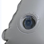 Gray Ultralight Inflatable Pillow Small Squared Flocked Fabric Air Pillow for Beach Hiking,Camping,Traveling,Napping,Desk Rest,Neck &Lumbar Support(1 Pack)