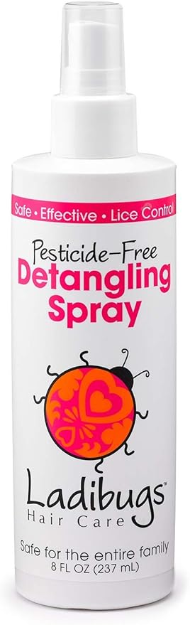Detangler Spray 8oz | Best Kids Hair Detangling | Leave-in Conditioner & Head Lice Deterrent | Natural, Sulfate-free, Made in the USA