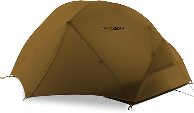 3FULGEAR Backpacking Tent, Floating Cloud 2 Easy Setup 2 Person 3/4 Season Ultralight Tents Waterproof Windproof Double Layer Lightweight Outdoor Tent for Camping, Hiking, Hunting, Survival