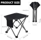 3 Pack Camping Stool, Camping Foot Stools Portable Folding Camp Stool with Storage Bag, Folding Stool Suitable for Fishing, Beach, Picnic,Outdoor - Black