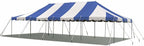 Party Tents Direct 20'x40' Weekender Canopy Pole Tent - Easy Up Canopy Tent with 160 Person Capacity - Outdoor Canopies for Parties, Weddings, & Events (Blue/White Top)