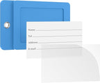 Gostwo 2 Pack Luggage Tags for Suitcases, 26 Initial Letter Travel Luggage Baggage Identification Labels ID Tag Fully Bendable Tags with Stainless Steel Loop (Blue) (Letter A)