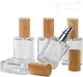 Perfume Atomizer, Glass Perfume Container,Travel Bottle Refillable, Empty Portable Leakproof Frangrance Spray Bottle (Beech 5pcs 15ml/0.5oz)