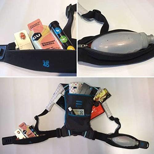 Minimalist Running Pack - Running Backpack Phone Holder, Storage, Thoracic Belt - Carry Personal Items - Running Gear For Men & Women - Lightweight running water backpack