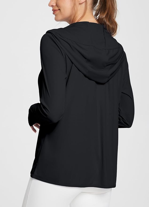 baleaf Women's Sun Protection Jacket Hoodie Clothing Lightweight Long Sleeve Sun Cover Up Shirt