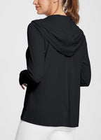 baleaf Women's Sun Protection Jacket Hoodie Clothing Lightweight Long Sleeve Sun Cover Up Shirt
