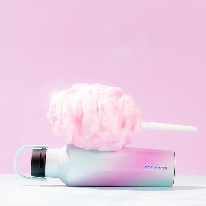 Corkcicle Classic Sport Canteen - Insulated Stainless Steel Water Bottle - Compact & Travel-Friendly - Durable - Dishwasher Safe - BPA Free - Non-Slip Silicone Base - 20 oz - Unicorn Wonderland