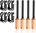 Miyake 4 Pack 5/16 Ferro Rod Fire Starter with Multi Tool Striker Flint and Steel Survival for Camping, Hiking, Emergency and Addition to Your Emergency Survival Kit