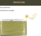 Emergency Blanket ，Portable Emergency Blanket Survival Gear Emergency Bivvy Thermal Sleeping Bag Camping ，Be Suitable for Outdoors, Hiking, Survival (Army Green, 4 Pack)