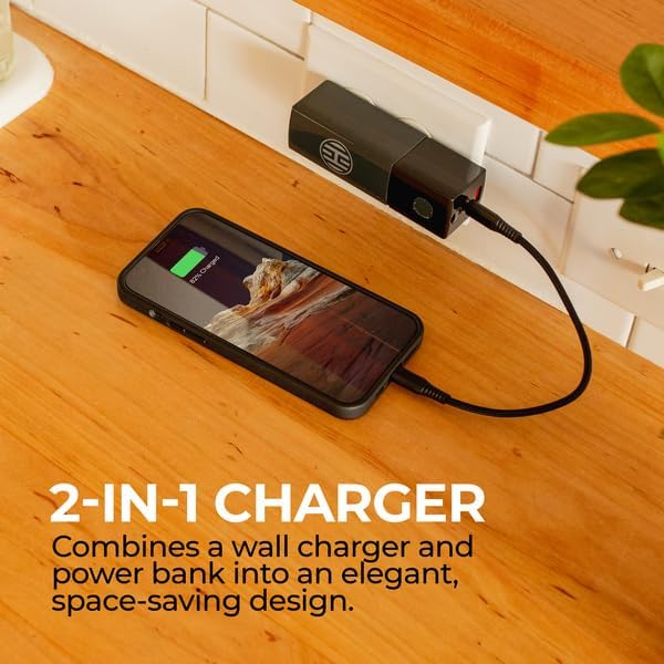 Halo 5000AC Power Bank with Foldable AC Plug Midnight