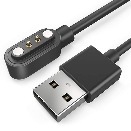 Magnetic Charger Cable for 3Plus Vibe Plus/Vibe +/Vibe Lite/Vibe Pro/Vibe+ Gen 2/Vibe Plus Gen 2 Smart Watch, 3.3FT Replacement High Speed USB Charging Cable Cord for 3Plus Vibe Plus Smartwatch, Black