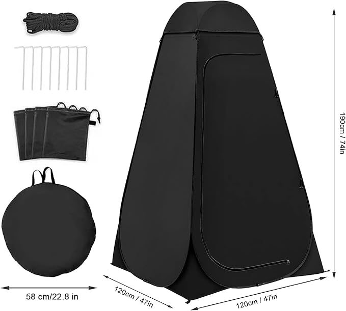GOLDCAMP Camping Shower Tent Privacy Tent - Pop Up Changing Toilet Portable Sun Shelters Dressing Room Instant Outdoor for Camping Hiking Beach Picnic Fishing with Carrying Bag