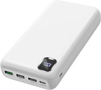 Portable Charger 50000 mAh Power Bank PD 30W and QC 4.0 PowerBank Fast Charging External Battery Pack with USB-C LED 3 Outputs & 2 Inputs Portable Charging for iPhone 15 14 13 pro, Samsung