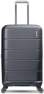 American Tourister Stratum 2.0 Expandable Hardside Luggage with Spinner Wheels, 24-Inch Checked-Medium, Charcoal