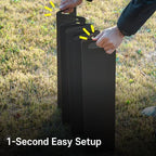 OLG Camp Stove Windscreen 23.6 inch Camping Shield (Tinplate) Wind Screen for Stoves