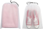 Vorspack Transparent Shoe Bags for Travel Large Clear Shoes Organizers Storage Pouch with Rope for Men and Women 26 Pack